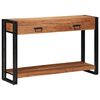 vidaXL Console Table Brown 120 x 33 x 75 cm Solid Acacia Wood