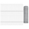 vidaXL Fence with Post Silver 0.5 x 100 m Steel