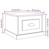 vidaXL Coffee Table High Gloss White 50x50x35 cm Engineered Wood