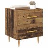 vidaXL Bedside Cabinet Old Wood 40 x 35 x 47.5 cm Engineered Wood
