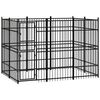 vidaXL Outdoor Dog Kennel Steel 5,53 m&sup2;