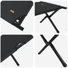 vidaXL Folding Camping Bed 2 pcs Black 193 x 69 x 45 cm Oxford fabric