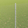 vidaXL Fence with Post Silver 1.5 x 50 m Steel