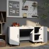 vidaXL Desk White 140x50x75 cm Engineered Wood