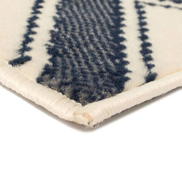 vidaXL Modern Rug Zigzag Design 160x230 cm Brown/Black/Blue