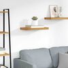 vidaXL Wall Shelf Wall-mounted Brown 50 x 23 x 4 cm Engineered Wood