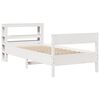 vidaXL Bed Frame without Mattress White 90x190 cm Single Solid Wood Pine