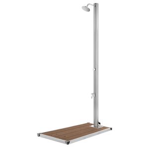 vidaXL Garden Shower | Silver | Stainless Steel | Large | Durable