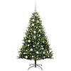 vidaXL Artificial Hinged Christmas Tree 150 LEDs Green 120 cm