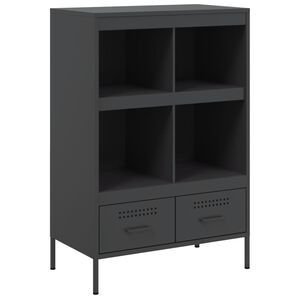 vidaXL Highboard Black 68x39x101.5 cm Steel