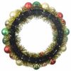 vidaXL Christmas Ball Wreathes 2 pcs Multicolour 33 x 33 x 7 cm