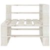 vidaXL 4 Piece Garden Pallets Lounge Set Wood White