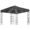 vidaXL Gazebo | Anthracite | Steel | 3x3 m | Gazebo | Square | Contemporary