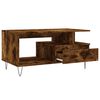 vidaXL Coffee Table Smoked Oak 90x49x45 cm Engineered Wood