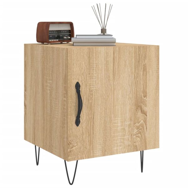vidaXL Bedside Cabinet Sonoma Oak 40x40x50 cm Engineered Wood