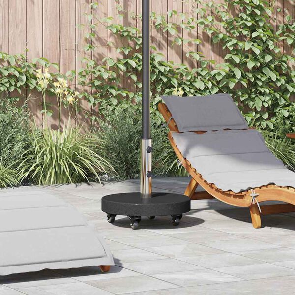 vidaXL Parasol Base Black 45 x 45 x 45 cm Granite