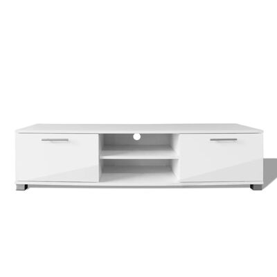 vidaXL TV Cabinet High-Gloss White 120x40.3x34.7 cm