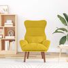vidaXL Relaxing Chair Yellow 69 x 74 x 93 cm Velvet