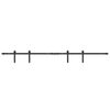 vidaXL Sliding Cabinet Door Kit 183 cm Carbon Steel