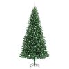 vidaXL Artificial Christmas Tree with 300 LEDs with Stand Green 300 cm