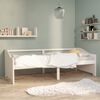 vidaXL 3-Seater Day Bed without Mattress White 90x200cm