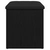 vidaXL Storage Bench Black oak 62 x 42 x 45 cm Engineered Wood