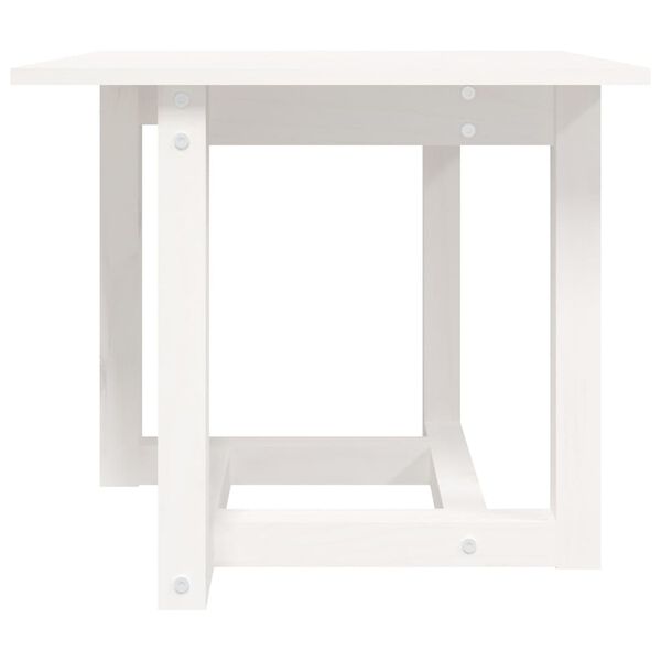 vidaXL Coffee Table White 50x50x45 cm Solid Wood Pine