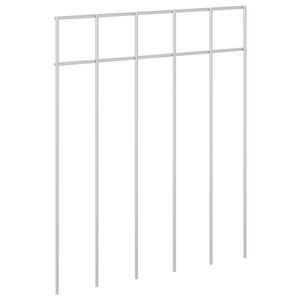 vidaXL Garden Fence Panel 24 pcs 25 x 30 cm Galvanised Steel Silver