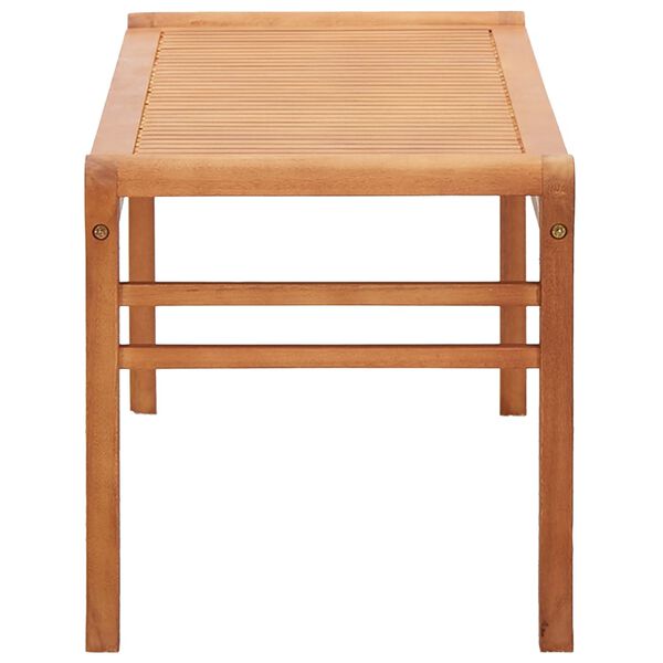 vidaXL 2-Seater Garden Bench 120 cm Solid Eucalyptus Wood