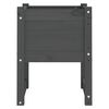 vidaXL Planter Grey 40x40x52.5 cm Solid Wood Pine