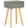 vidaXL Bedside Tables 2 pcs Grey Solid Pinewood