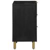 vidaXL Bedside Cabinet Black 50x33x62 cm Engineered Wood