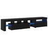 vidaXL TV Cabinet 2 pcs Black Oak 200 x 36.5 x 40 cm Engineered Wood