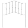 vidaXL Metal Headboard White 80 cm