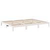 vidaXL Family Bed Frame No Mattress White 240x200 cm Solid Wood Pine