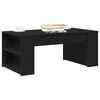 vidaXL Coffee Table Black Oak 102 x 55 x 42 cm Engineered Wood