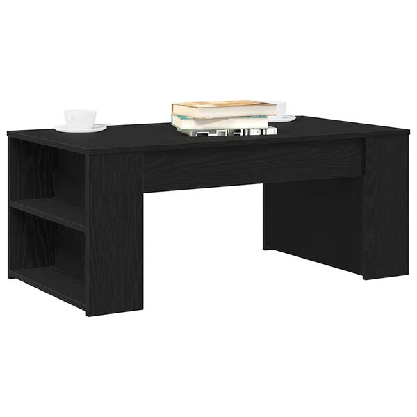 vidaXL Coffee Table Black Oak 102 x 55 x 42 cm Engineered Wood