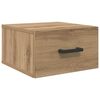 vidaXL Bedside Cabinet Artisan oak 35 x 35 x 20 cm Engineered Wood