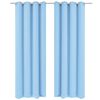 vidaXL Blackout Curtain with Metal Eyelets 270x245 cm Turquoise