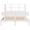 vidaXL Bookcase Bed without Mattress White 140x200 cm Solid Wood Pine