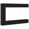 vidaXL TV Cabinet Set 9 pcs Black Oak Engineered Wood