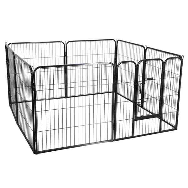 Kerbl Outdoor Pet Enclosure with Door Black