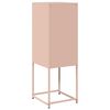 vidaXL Sideboard Pink 36x39x107 cm Cold-rolled Steel