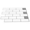 vidaXL Subway Tile 20 pcs White Grey 30.5 x 30.5 cm