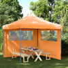 vidaXL Party Tent Folding Orange 292 x 292 x 315 cm Oxford Fabric