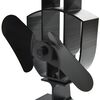 vidaXL Heat Powered Stove Fan 2 Blades Black