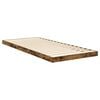 vidaXL Floor Bed Frame Smoked Oak 75 x 190 cm Engineered Wood