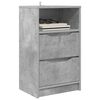 vidaXL Bedside Tables with Drawer 2 pcs Concrete Grey 40 x 30 x 467 cm