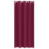 vidaXL Blackout Curtains with Rings 2 pcs Wine Red 225 x 140 cm