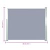 vidaXL Retractable Side Awning 120 x 300 cm Grey